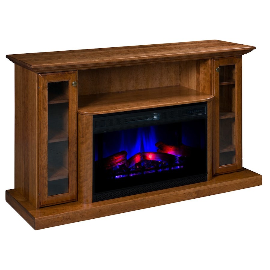 Bohemia Fireplace TV Stand from DutchCrafters Amish Furniture