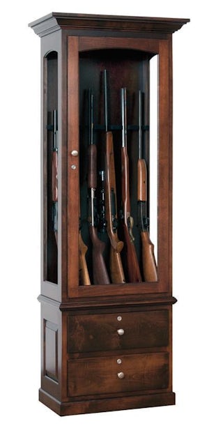 Wood Gun Cabinets at DutchCrafters Amish Furniture