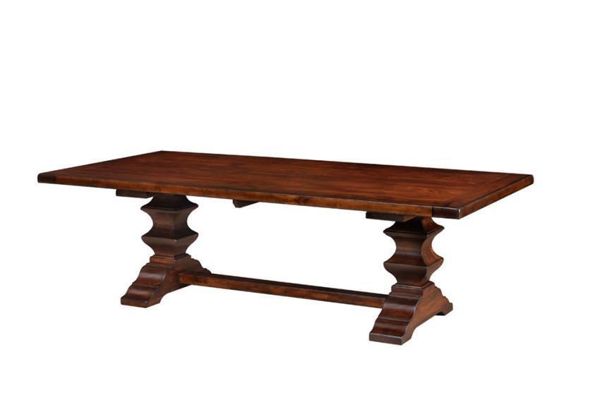 Enderlin Solid Wood Trestle Dining Table from DutchCrafters Amish