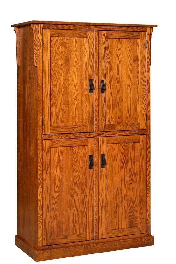 Mission 4-Door Pantry Cabinet From DutchCrafters Amish Furniture