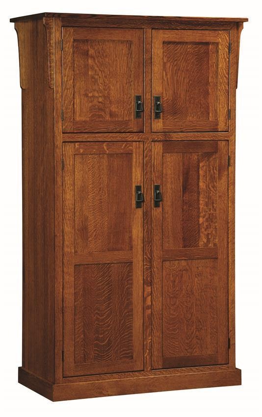 42" Mission Pantry Cabinet From DutchCrafters Amish Furniture