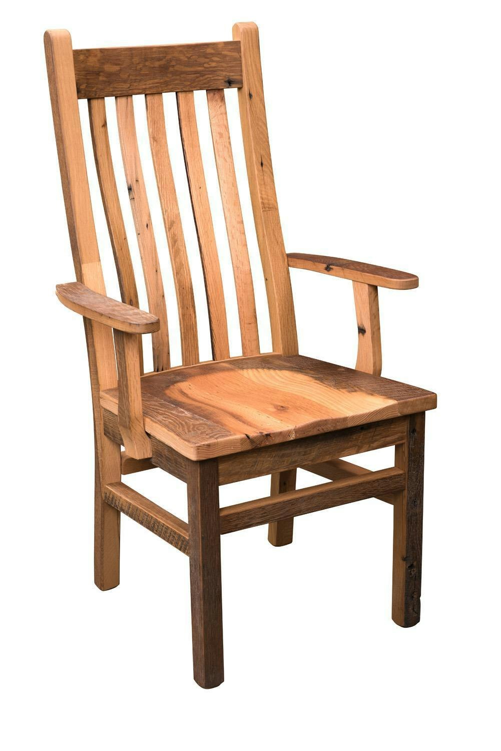 Mission Reclaimed Barn Wood Dining Chair By DutchCrafters Amish