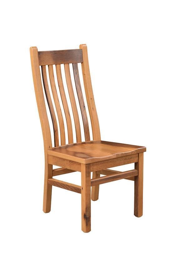 Mission Reclaimed Barn Wood Dining Chair by DutchCrafters Amish
