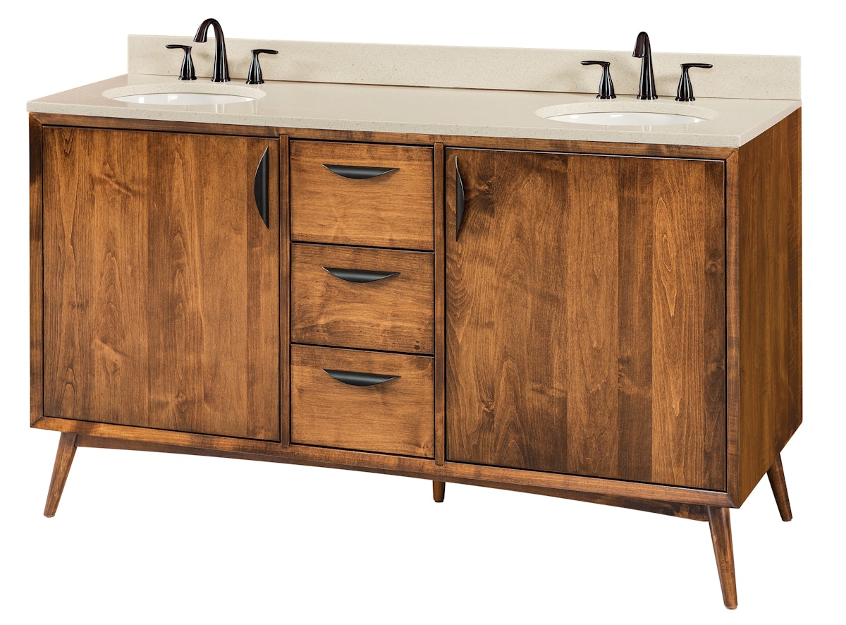 MidCentury Modern Bathroom Vanity from DutchCrafters Amish