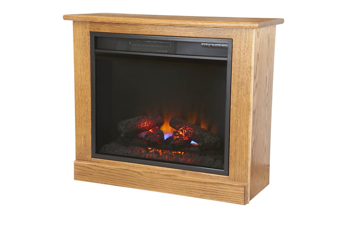 Portable Fireplace Heater on Casters from DutchCrafters Amish