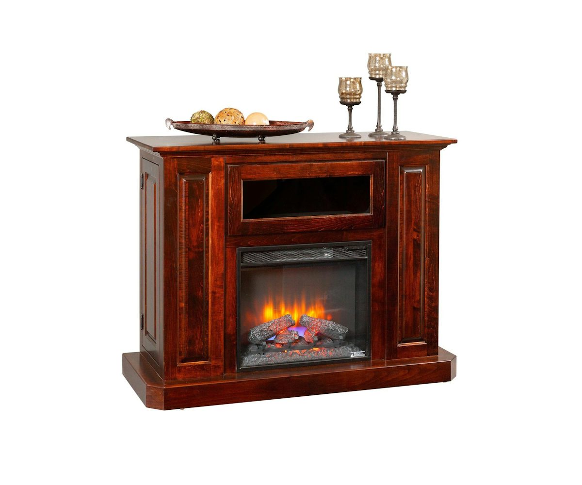 Deluxe Fireplace Entertainment Center from DutchCrafters Amish