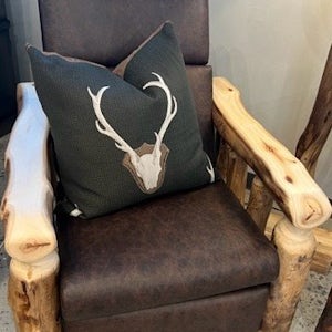 Amish Rustic Log Recliner Chair | Handcrafted Living Room Furniture