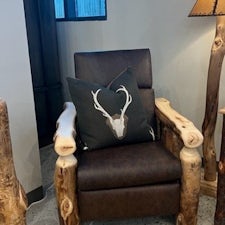 Rustic Log Cabin Recliner From DutchCrafters Amish Furniture