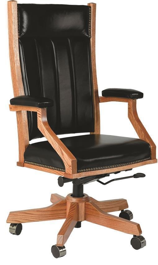 Mission Style Desk Chair From DutchCrafters Amish Furniture
