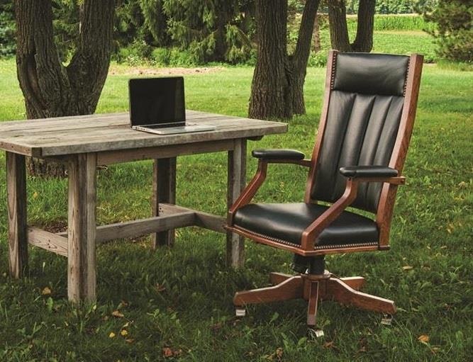 Mission Style Desk Chair From DutchCrafters Amish Furniture