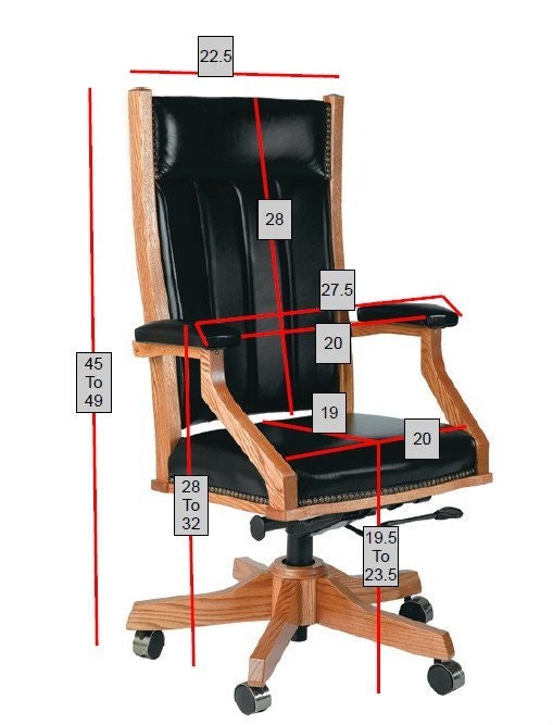 Mission Style Desk Chair From DutchCrafters Amish Furniture