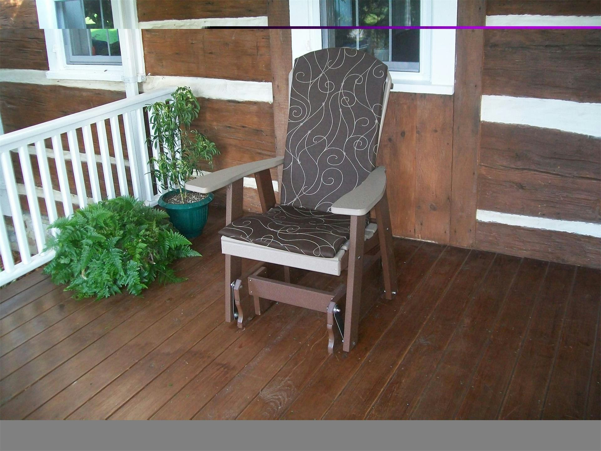 Poly Adirondack Gliding Chair From DutchCrafters Amish Furniture   Pid 57242 Amish Poly Adirondack Gliding Chair  1050 