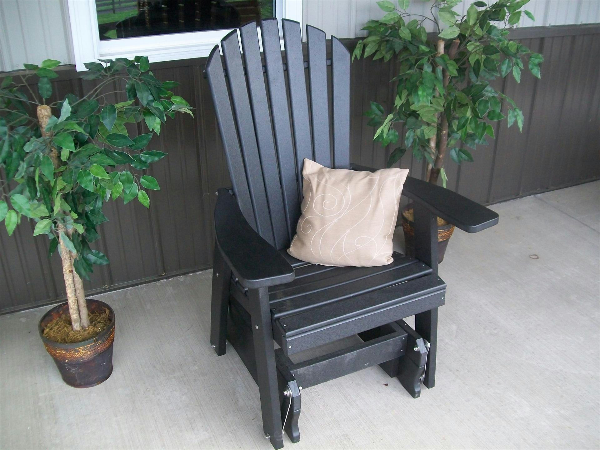 Poly Adirondack Gliding Chair From DutchCrafters Amish Furniture   Pid 57242 Amish Poly Adirondack Gliding Chair  1070 