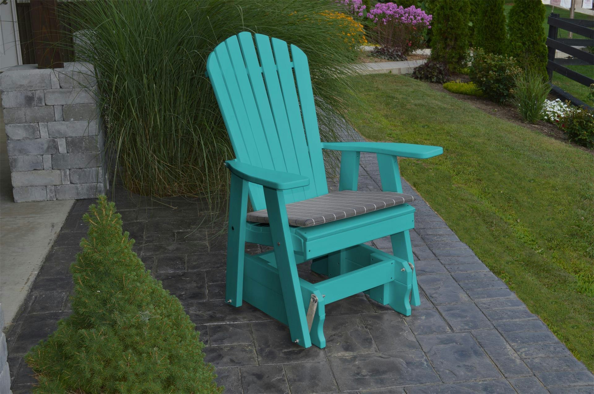 Poly Adirondack Gliding Chair From DutchCrafters Amish Furniture   Pid 57242 Amish Poly Adirondack Gliding Chair  930 