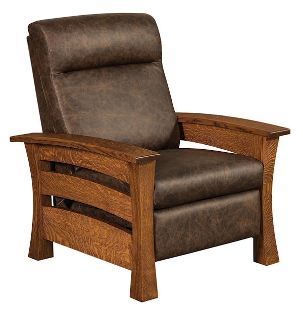 32" Wide Recliner with Wood Frame from DutchCrafters Amish Furniture