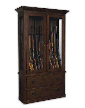 Wood Gun Cabinets at DutchCrafters Amish Furniture