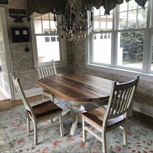 Barnwood Farmhouse Dining Chair from DutchCrafters Amish Furniture