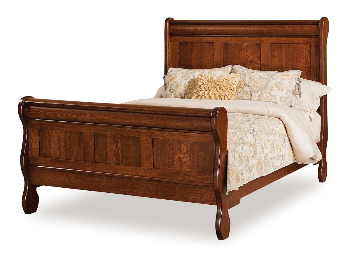 Old Classic Sleigh Bed with Standard Footboard from DutchCrafters