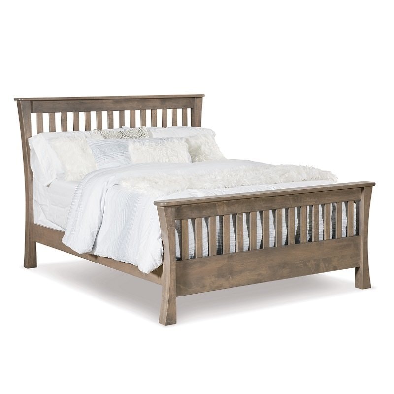 Mission Trestle Slat Bed From DutchCrafters Amish Furniture