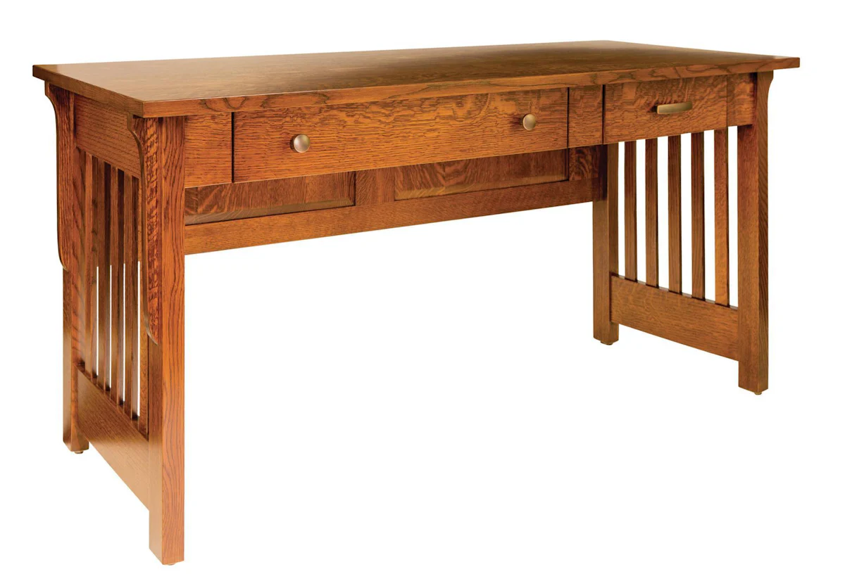 Mission Style Writing Table Churchill Mission Style Writing Desk From DutchCrafters Amish