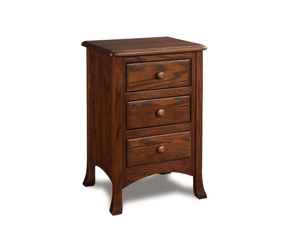 Carlisle Taller Three Drawer Nightstand From Dutchcrafters Amish