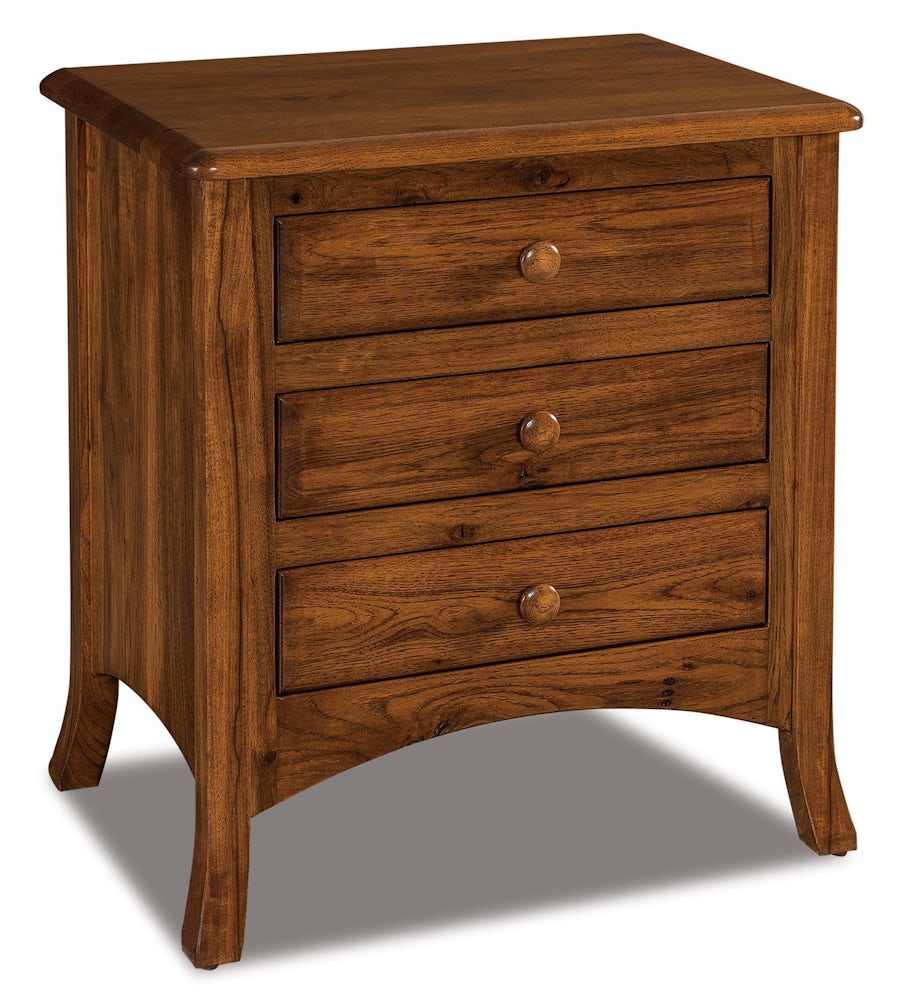 Carlisle Three Drawer Nightstand from DutchCrafters Amish Furniture