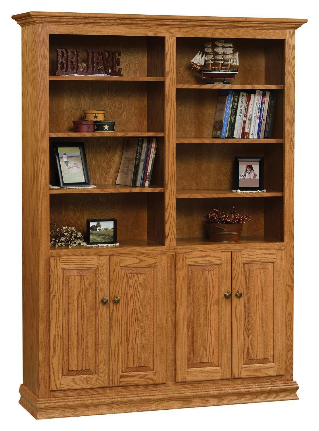 Solid Wood Bookcases From DutchCrafters Amish Furniture