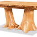 Rustic Wood Table with Double Tree Stump Support | DutchCrafters