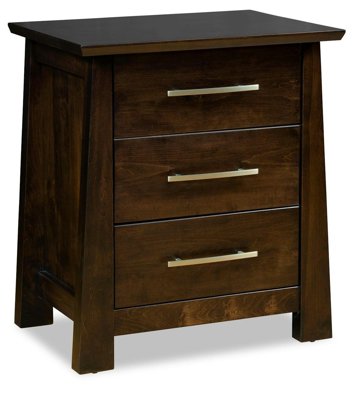 Alexandria Three Drawer Nightstand From Dutchcrafters Amish Furniture