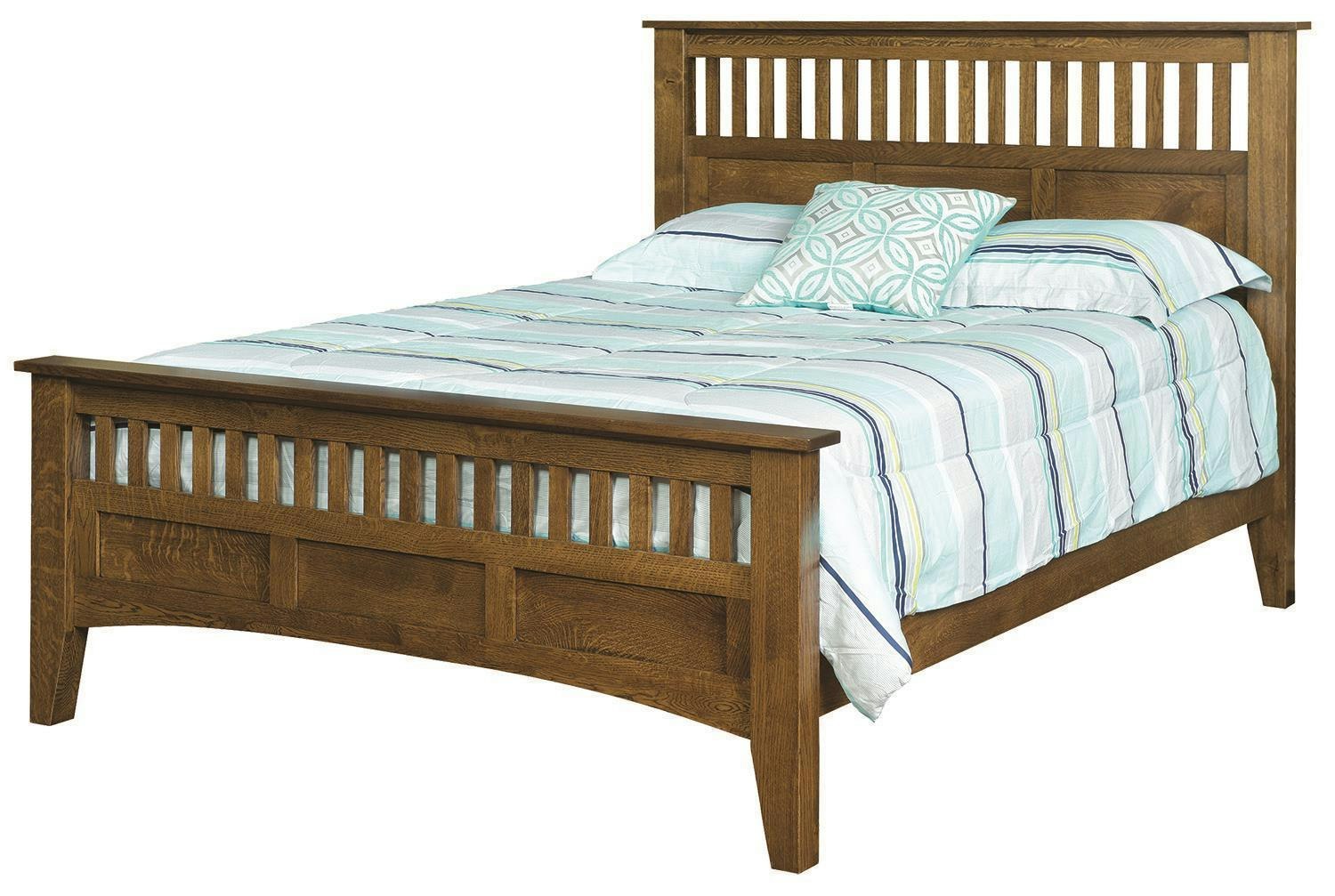 Siesta Mission Bed In Oak Wood - Quick Ship From DutchCrafters Amish