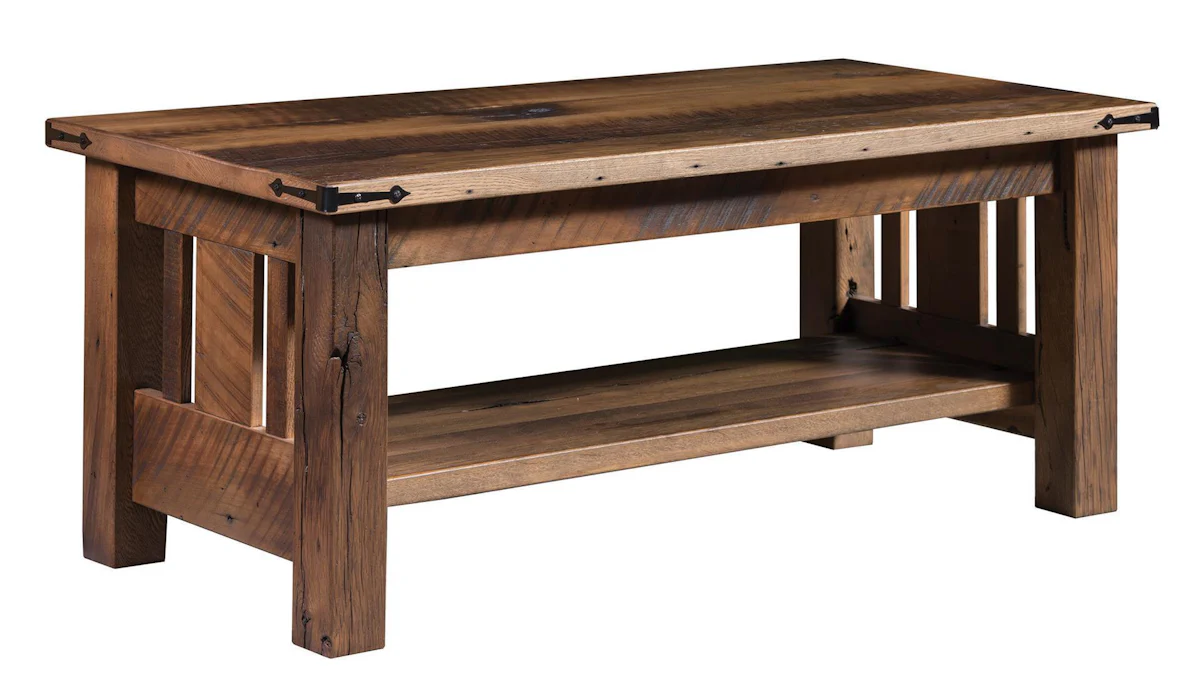 Image showcasing Rustic Coffee Table from DutchCrafters Amish Furniture