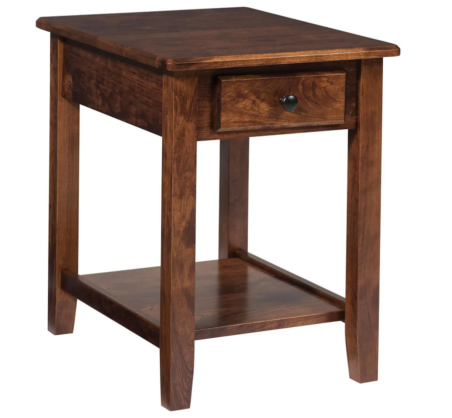 Ethridge Chairside End Table from DutchCrafters Amish Furniture