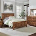 Rustic Farmhouse Style Panel Bed in Solid Wood - Made in USA