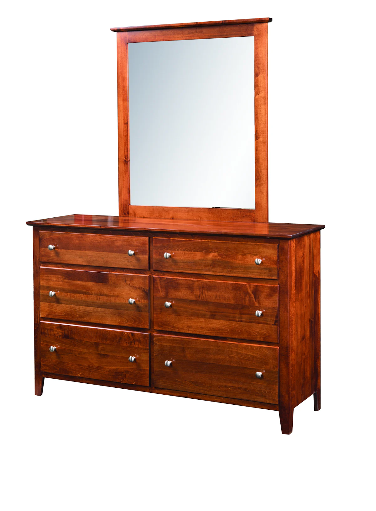 Transitional Dresser – 6 Drawers & Mirror Option | DutchCrafters