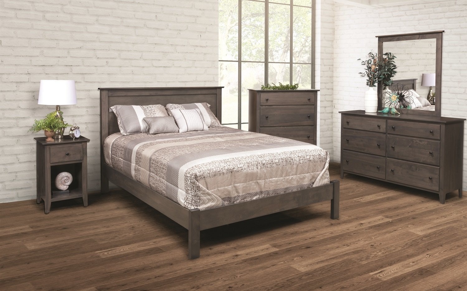 Shoreview Panel Bed From DutchCrafters Amish Furniture