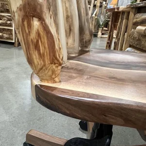 Rustic Log Desk Chair | DutchCrafters Amish Log Furniture
