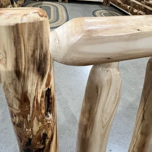 Rustic Log Desk Chair | DutchCrafters Amish Log Furniture