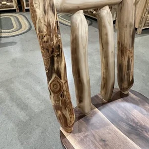 Rustic Log Desk Chair | DutchCrafters Amish Log Furniture