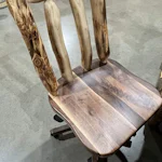 Rustic Log Desk Chair | DutchCrafters Amish Log Furniture