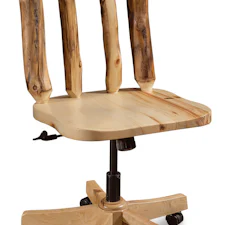 Rustic Log Desk Chair | DutchCrafters Amish Log Furniture