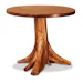 Amish Handcrafted Rustic Tree Stump Dining Table | Natural Log Base