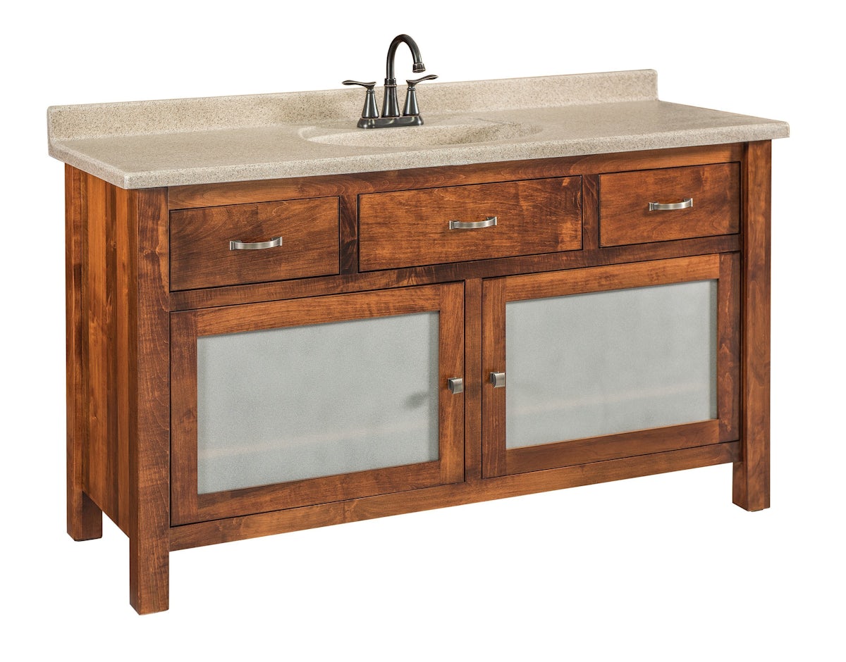 Large Lehigh Amish Made Bathroom Vanity Quick Ship from