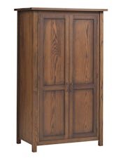 Ox Bow Wardrobe with Rod & Shoe Shelf from DutchCrafters Amish