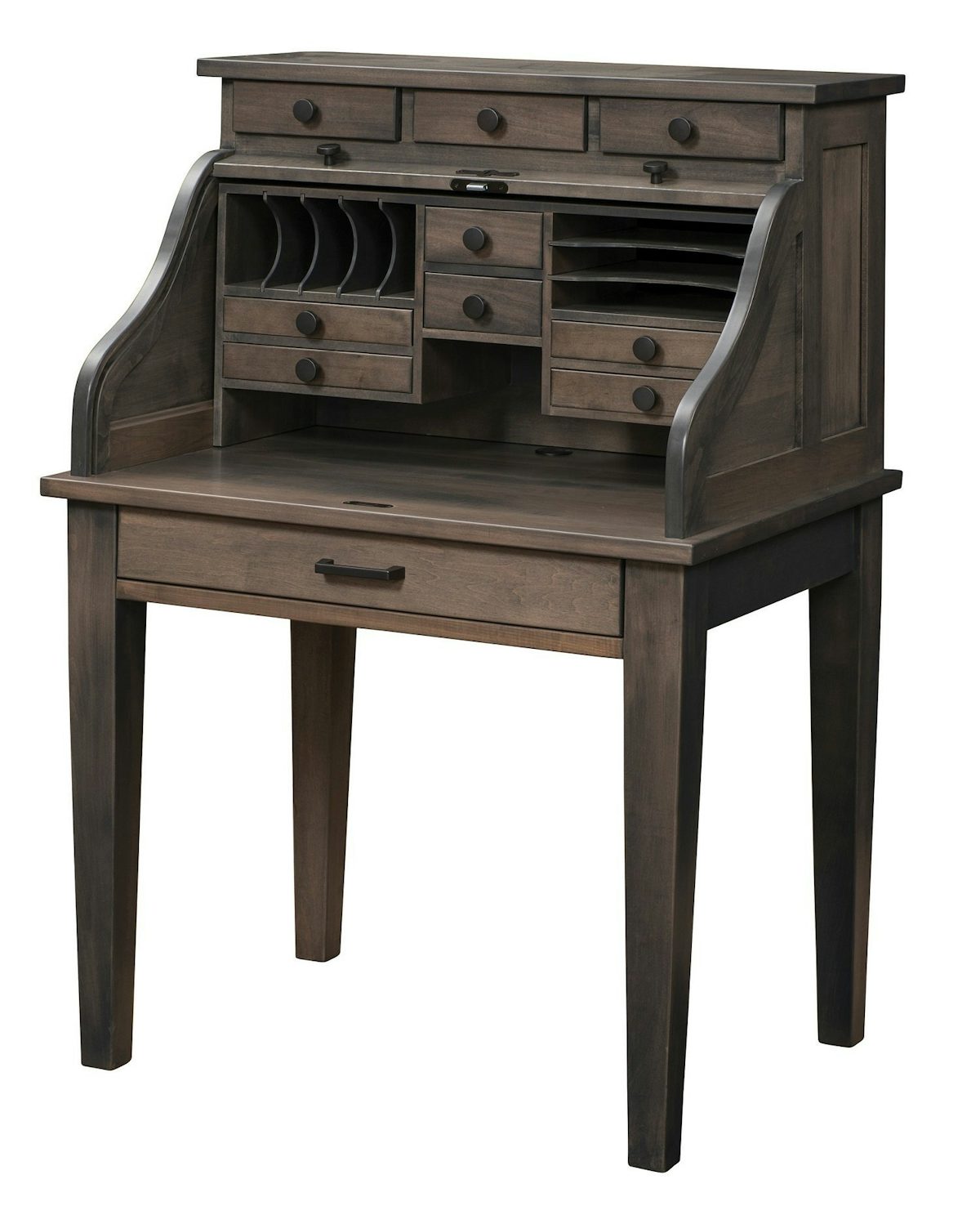 Mission Secretary Roll Top Desk from DutchCrafters Amish Furniture