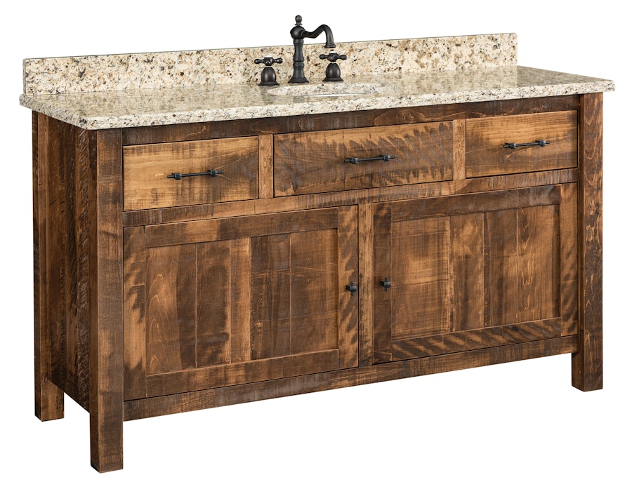Rustic Bathroom Vanity from DutchCrafters Amish Furniture