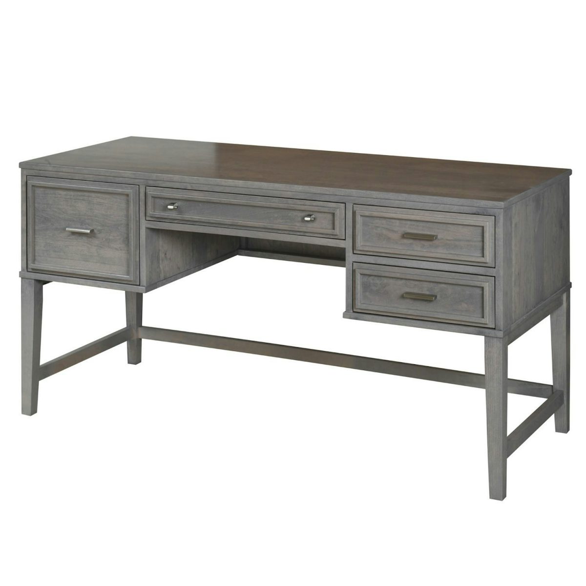 Amish Capri Writing Desk with 2 Pedestals from DutchCrafters Amish