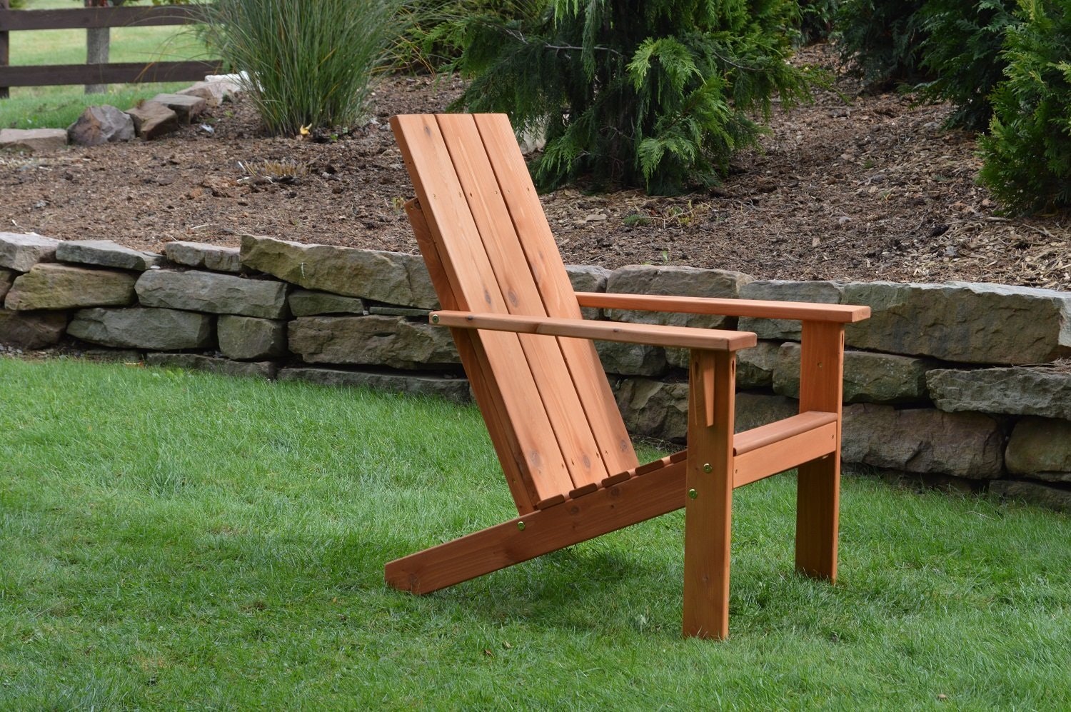 Amish Cedar Wood Modern Adirondack Chair By Dutchcrafters Amish