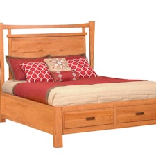 Modern Rustic Panel Bed from DutchCrafters Amish Furniture