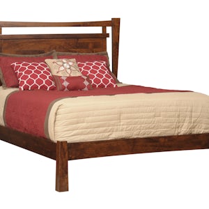 Modern Rustic Panel Bed from DutchCrafters Amish Furniture
