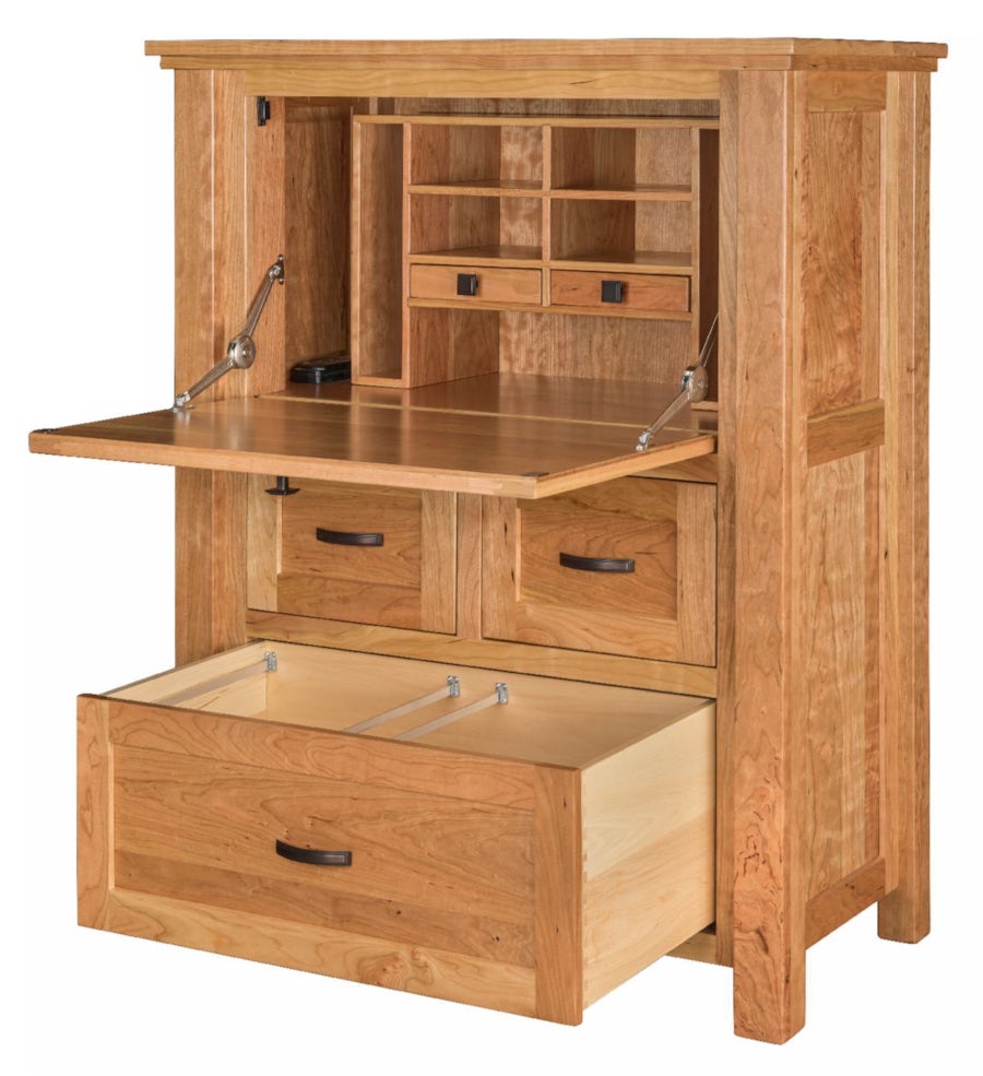 Amish Calloway Secretary Desk from DutchCrafters Amish Furniture